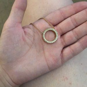 Gold 17” Circle of Sparkle Pandora necklace